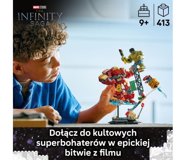 LEGO SUPER HEROES 76343 Epicka bitwa: Hulkbuster kontra Hulk - 1473566 - zdjęcie 9